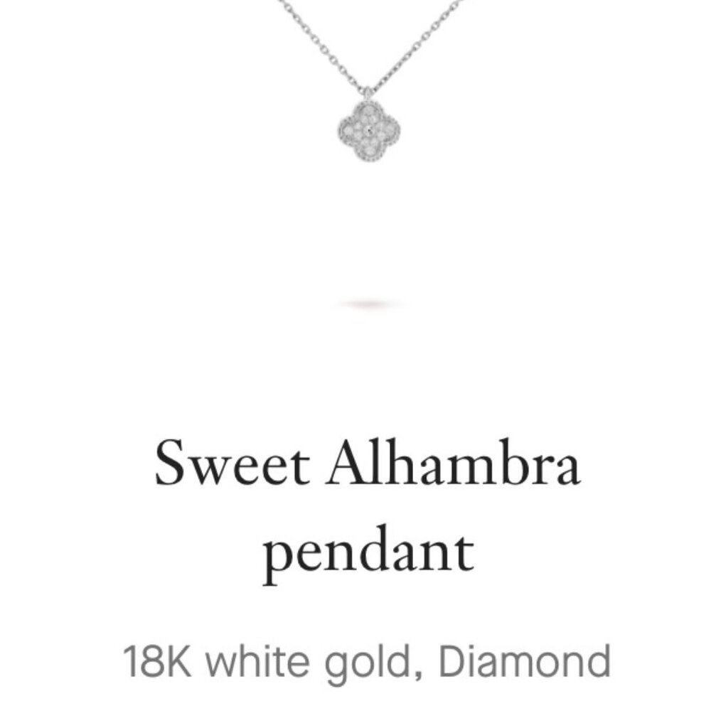 COPY - Van Cleef Sweet Alhambra DIAMOND Pendant